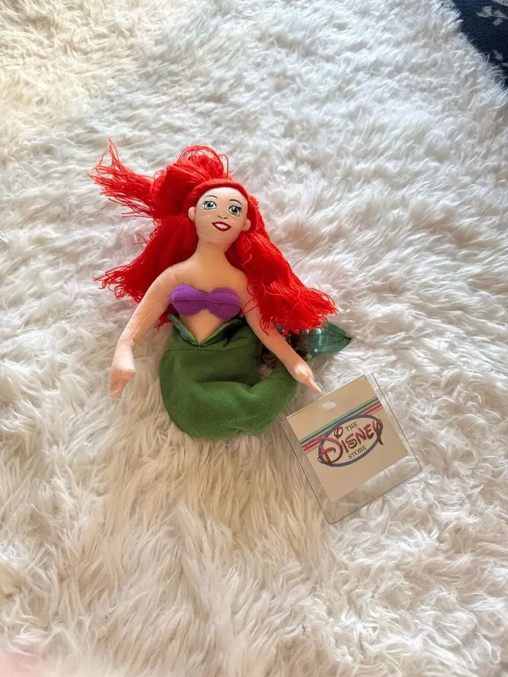 Vintage The Disney Store Ariel The Little Mermaid Bean Bag‎ Plush 8